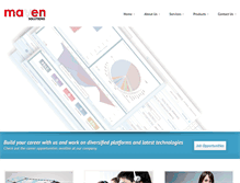 Tablet Screenshot of mavensolutions.net